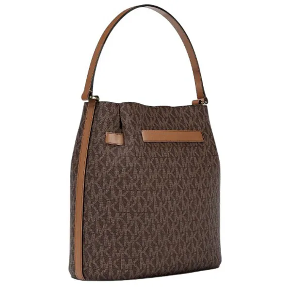 Túi Đeo Chéo Michael Kors MK Carson Medium Signature Logo Convertible Bucket 35R6G2ZS6B Màu Nâu