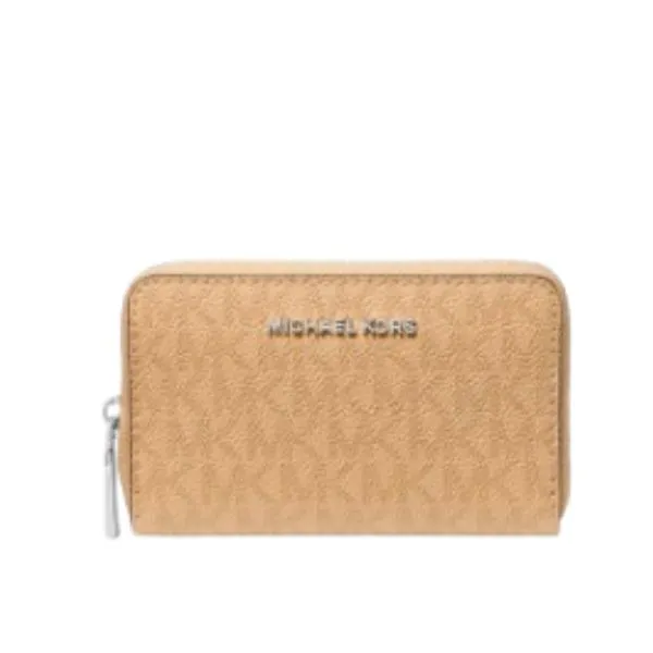 Ví Nữ Michael Kors MK Jet Set Small Signature Logo Wallet 32S2SJ6D0V Màu Nâu Be