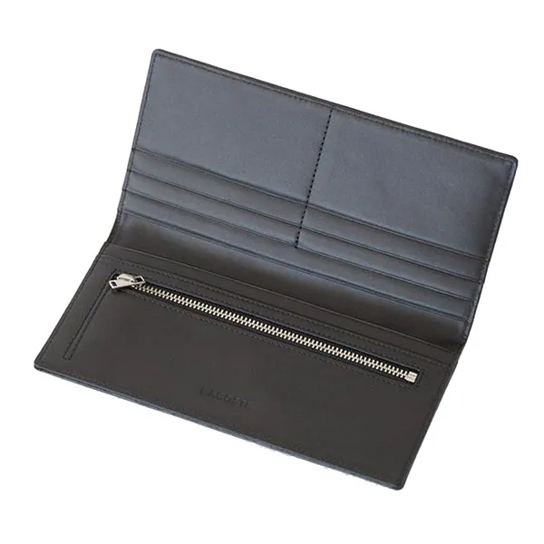 Ví Lacoste Official Le Monogramme Long Wallet NH0121K- 000 Màu Đen