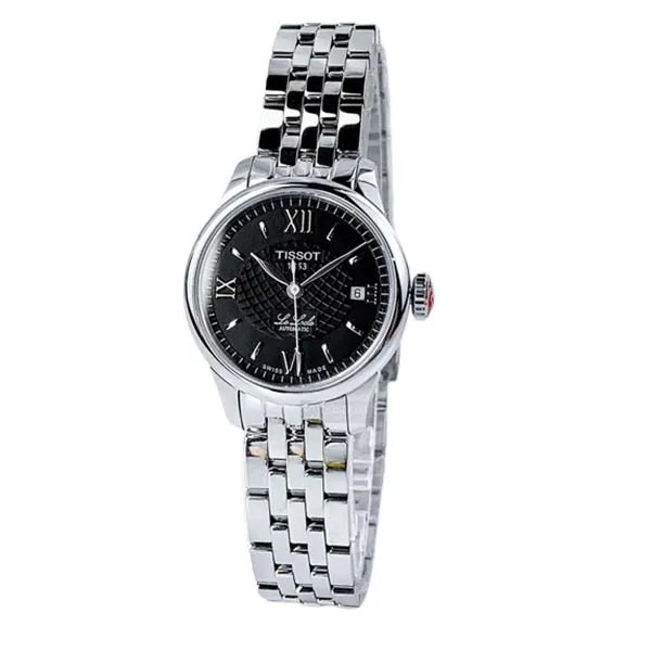 Đồng Hồ Nữ Tissot Le Locle Automatic T41.1.183.53 25mm Màu Đen Bạc