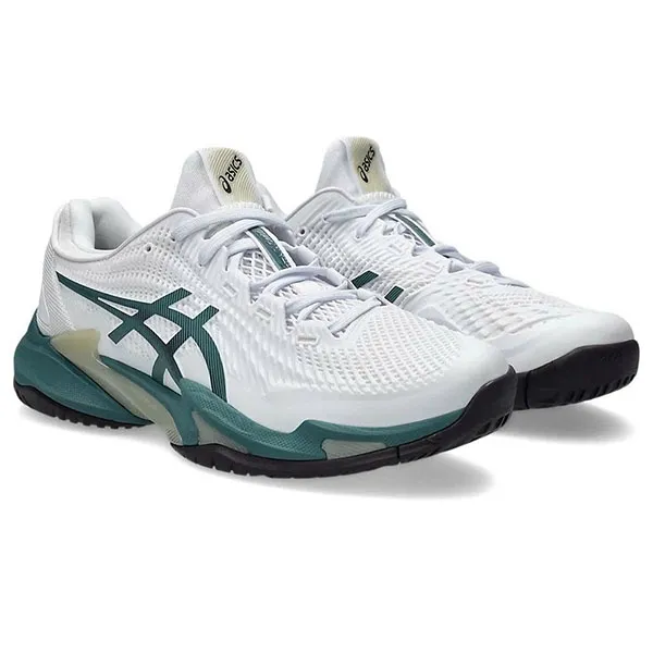 Giày Tennis Nam Asics Court FF 3 1041A370.107 Màu Trắng Phối Xanh Cổ Vịt Size 41.5