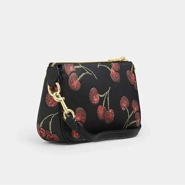 Túi Đeo Vai Nữ Coach Nolita 19 Avec Imprimé Cerise CCZ21 Màu Đen