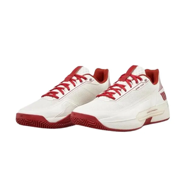 Giày Tennis/Pickleball Nam Wilson Rush Tour 5 WRS341740U110 Màu Trắng Đỏ Size 40