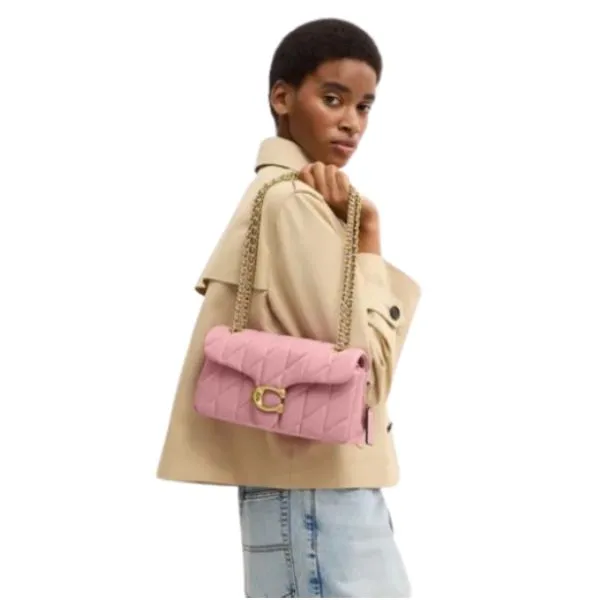 Túi Đeo Vai Nữ Coach Tabby Shoulder Bag 26 With Pillow Quilting Da Nappa Màu Hồng