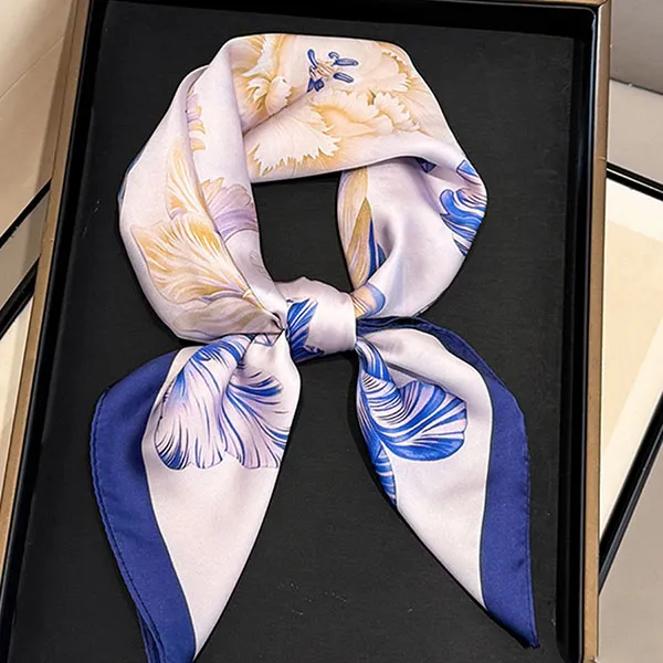 Khăn Choàng Nữ Kya Jewel Azure Flower SC94 Màu Tím