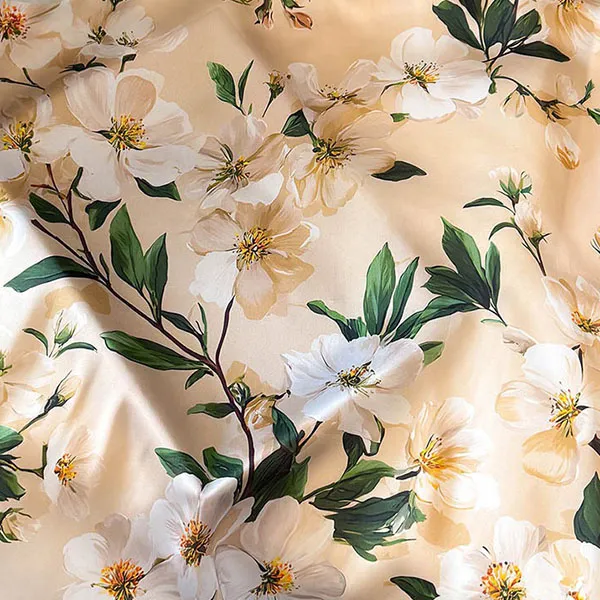 Khăn Choàng Nữ Kya Jewel Floral Elegance SC95 Màu Vàng