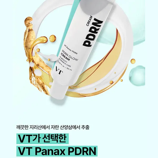 Kem Dưỡng Da Chăm Sóc Da Chố.ng Nhăn Tăng Độ Đàn Hồi Azulene VT Panax PDRN Glow Cream 50ml