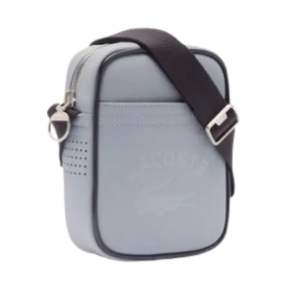Túi Đeo Chéo Unisex Lacoste Club 1930 Petit Piqué Effect Vertical Satchel NU4964 - Q52 Màu Xám