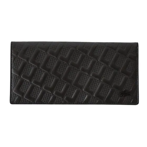 Ví Lacoste Official Le Monogramme Long Wallet NH0121K- 000 Màu Đen