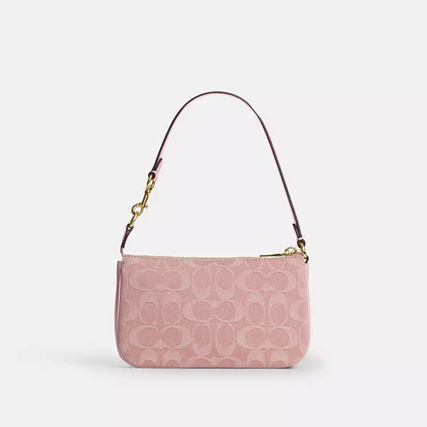 Túi Đeo Vai Nữ Coach Nolita 19 In Signature Denim CEX24 Màu Hồng Nhạt