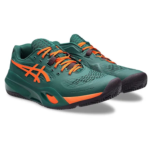 Giày Tennis Nam Asics Gel-Resolution X Padel 1041A492.300 Màu Xanh Ngọc Đậm Size 43.5