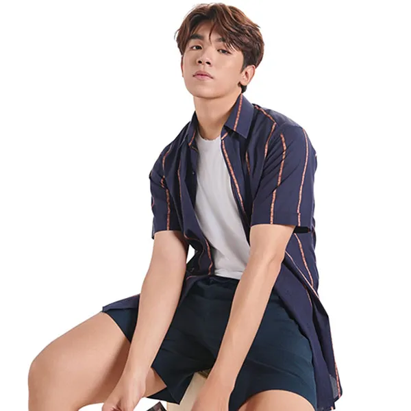Quần Short Nam F2 Fashion & Freedom Linen SN39-XANH DEN-29-0624 Màu Xanh Đen Size 29