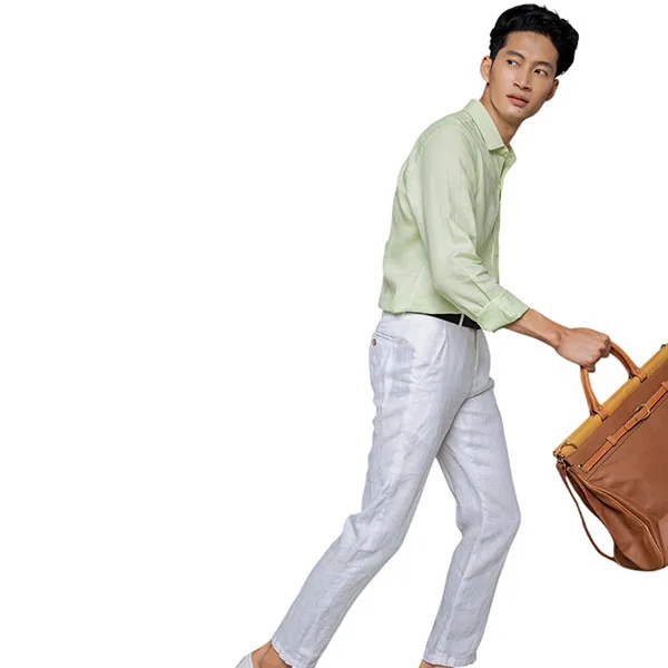 Quần Dài Nam F2 Fashion & Freedom Linen DN14-T-29-0820 Màu Trắng Size 29