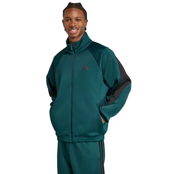 Áo Khoác Nỉ Nam Adidas Stadium Track Top JX5616 Màu Đen Xanh Mòng Két Size M (Form Á)