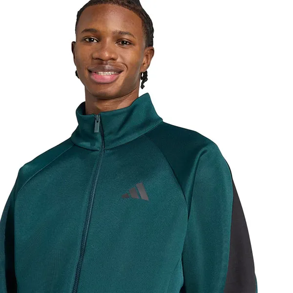 Áo Khoác Nỉ Nam Adidas Stadium Track Top JX5616 Màu Đen Xanh Mòng Két Size M (Form Á)