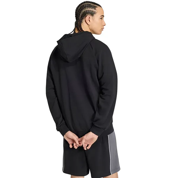 Áo Khoác Nỉ Nam Adidas Track Top With Hood And Zipper Down Made From Seasonal Essentials Color-Block Fishbone Fabric KF4224 Màu Đen Size L