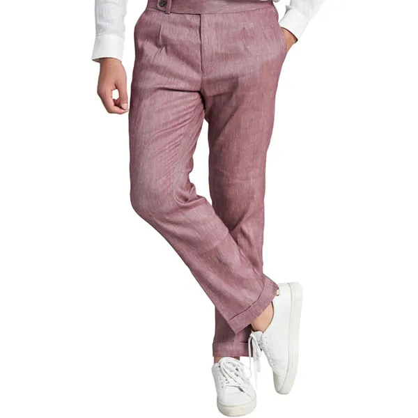 Quần Dài Nam F2 Fashion & Freedom Linen The New Cool DN16-HT-29-0820 Màu Hồng Tím Size 29