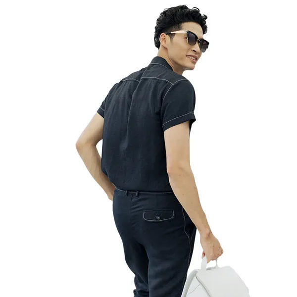 Áo Sơ Mi Nam F2 Fashion & Freedom Men In Style SMMN008-DCN-S-0820 Màu Đen Size S