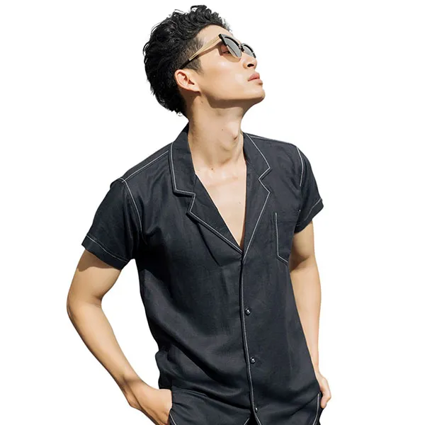 Áo Sơ Mi Nam F2 Fashion & Freedom Men In Style SMMN008-DCN-S-0820 Màu Đen Size S