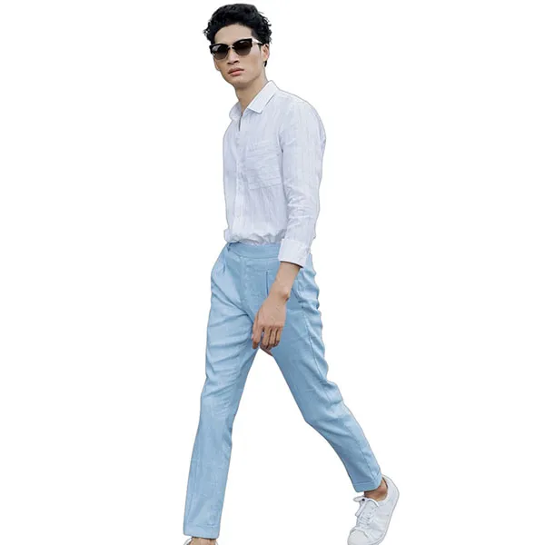 Quần Dài Nam F2 Fashion & Freedom Linen DN13-XM-29-0820 Màu Xanh Mint Size 29