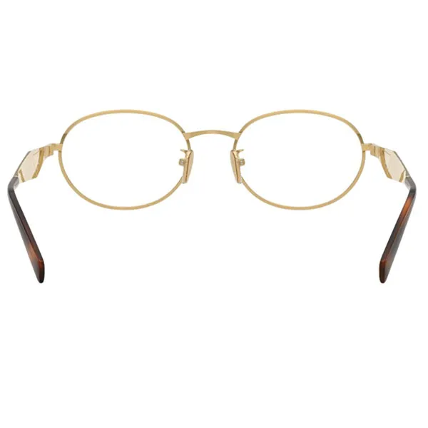 Kính Mắt Cận Prada Oval Eyeglasses 0PR D53VD 5AK1O1 Màu Vàng Gold