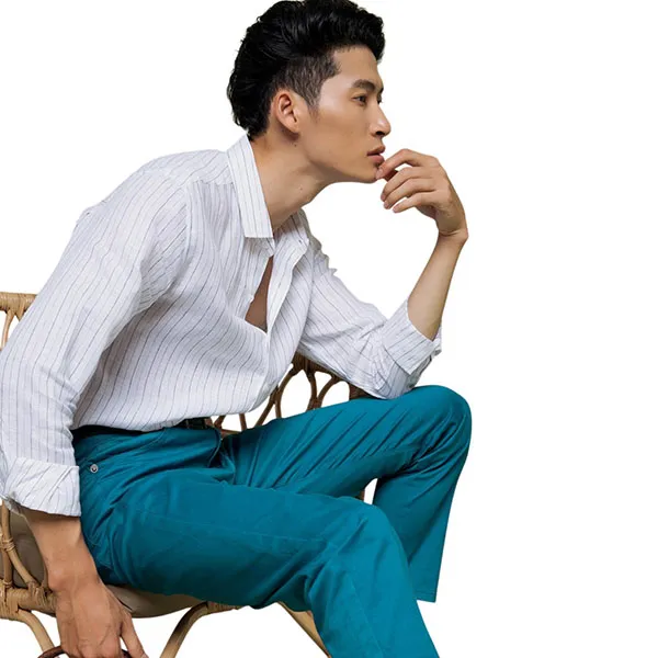 Áo Sơ Mi Nam Linen F2 Fashion & Freedom Men In Style SMM204-TS-M-0820 Màu Trắng Size M