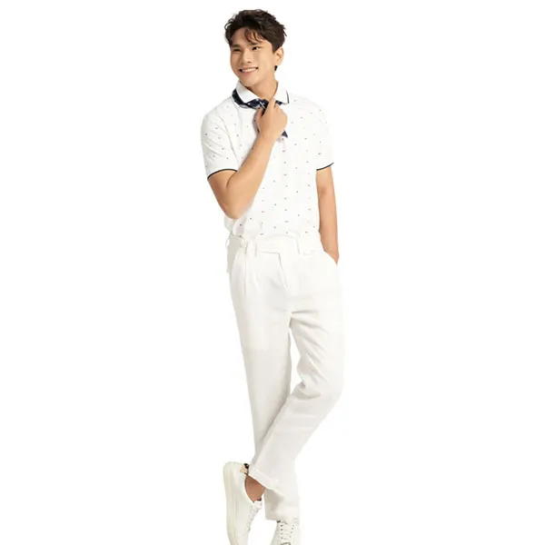 Áo Thun Nam F2 Fashion & Freedom Cotton Casual Menswear Pattern TC395-TRẮNG HT MÀU-S-0124 Màu Trắng Size S