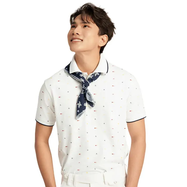 Áo Thun Nam F2 Fashion & Freedom Cotton Casual Menswear Pattern TC395-TRẮNG HT MÀU-S-0124 Màu Trắng Size S