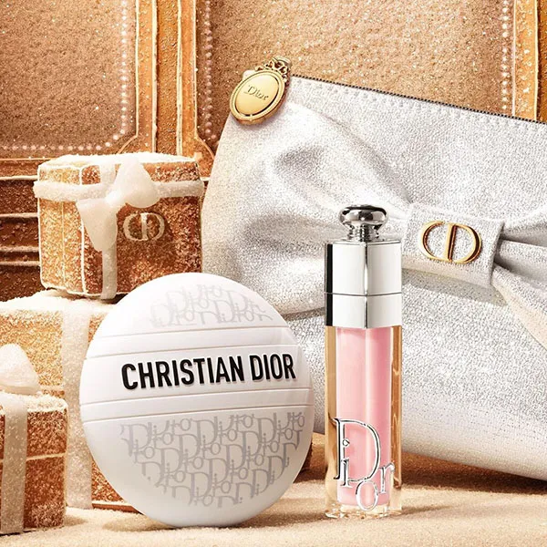 Set Gift Kem Dưỡng Đa Năng Dior Le Baume 50ml + Son Dưỡng Dior Maximizer 001 + Túi Nơ Trắng Kim Tuyến Limited