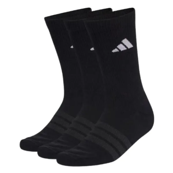 Set 3 Đôi Tất Unisex Adidas Mid-Neck Padded Sportswear KC9626 Màu Đen Size M