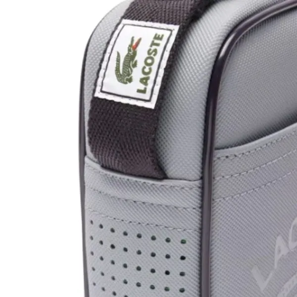 Túi Đeo Chéo Unisex Lacoste Club 1930 Petit Piqué Effect Vertical Satchel NU4964 - Q52 Màu Xám