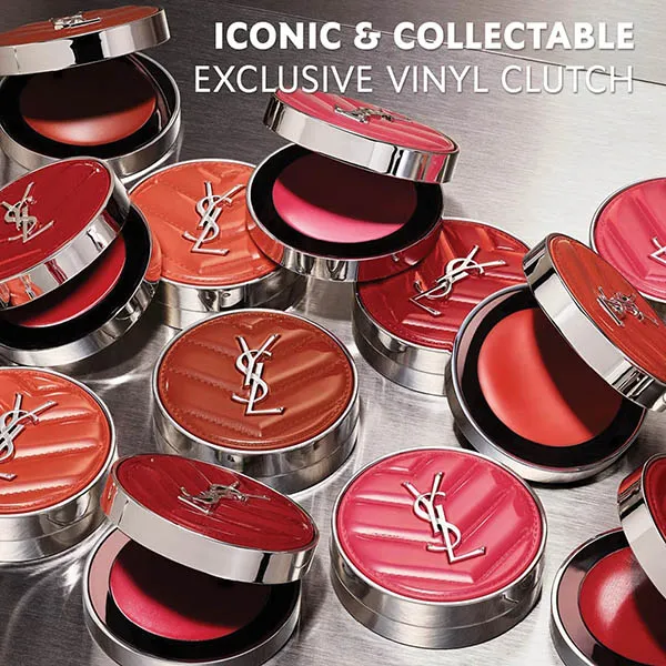 Phấn Má Hồng Dạng Kem Yves Saint Laurent YSL Make Me Blush Hydrating Cream Blush 65 Strawberry Seduction Màu Đỏ Dâu