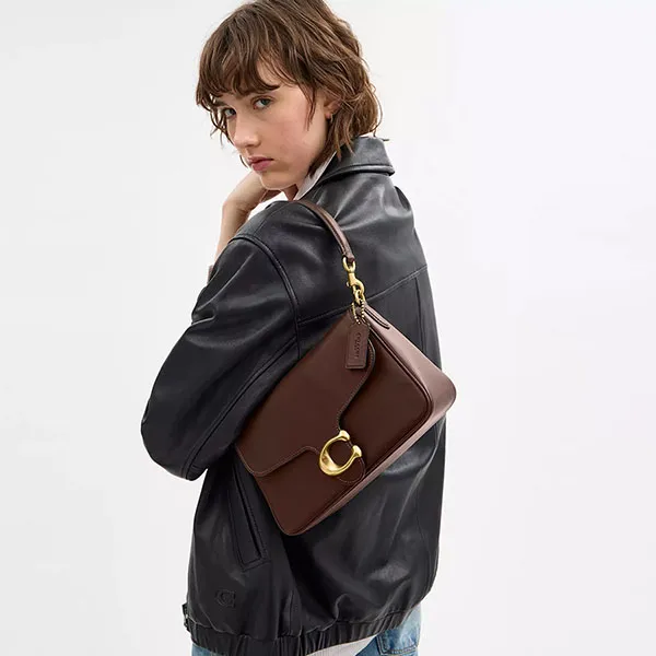 Túi Đeo Chéo Nữ Coach Soft Tabby Shoulder Bag CAM98 Màu Nâu