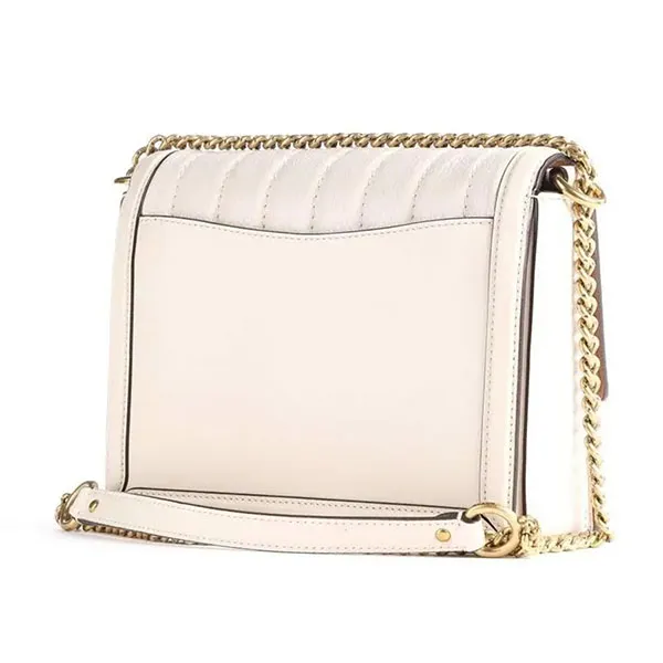 Túi Đeo Vai Nữ Coach Hutton Shoulder Bag With Quilting 89066 B4 HA Màu Trắng