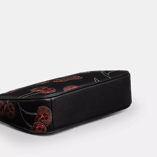 Túi Đeo Vai Nữ Coach Nolita 19 Avec Imprimé Cerise CCZ21 Màu Đen