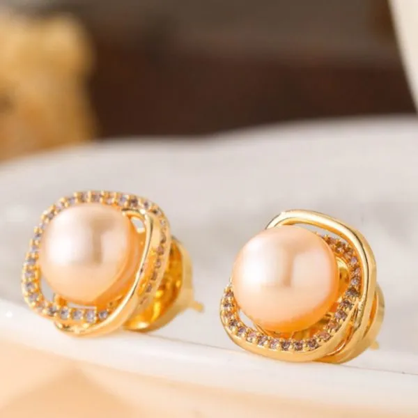 Khuyên Tai Nữ Kya Jewel Pearl Embrace JE26 Màu Trắng Xà Cừ
