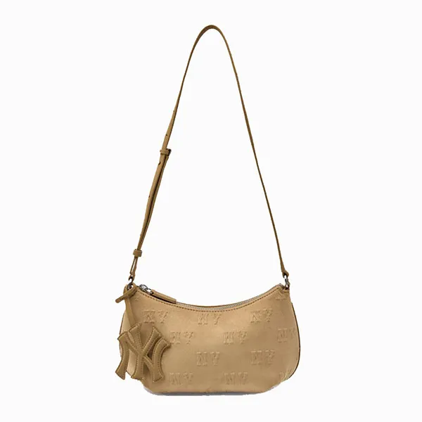 Túi Đeo Vai Nữ MLB Monogram Feminine Charm Mini Crossbody Bag 3ACRMS26N Màu Be