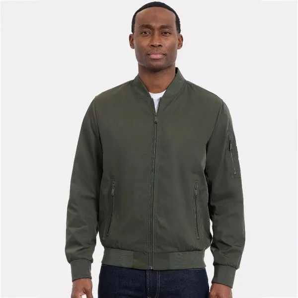 Áo Bomber Nam Calvin Klein CK Men's Modern Flight Jacket CM21946-OLV Màu Xanh Olive Size S