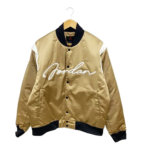 Áo Bomber Nam Nike Jordan MVP Men's Varsity Jacket HF9297-257 Màu Be Sise M (Form To)