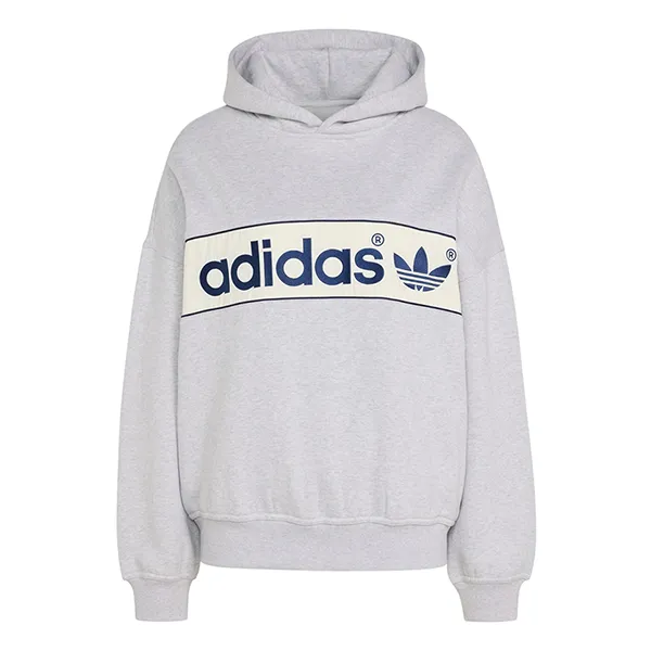 Áo Hoodie Adidas Adi Signature NY Hoodie LD9300 Màu Xám Size L