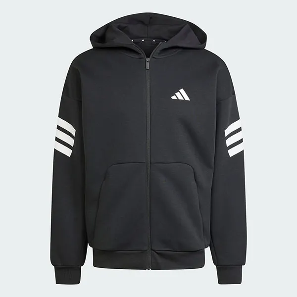Áo Hoodie Nam Adidas Future Icons 3-Stripes Zip-Up JD4827 Màu Đen Size S