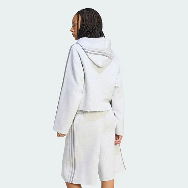 Áo Hoodie Nữ Adidas SST 2.0 Cropped KT4690 Màu Xám Nhạt Size M