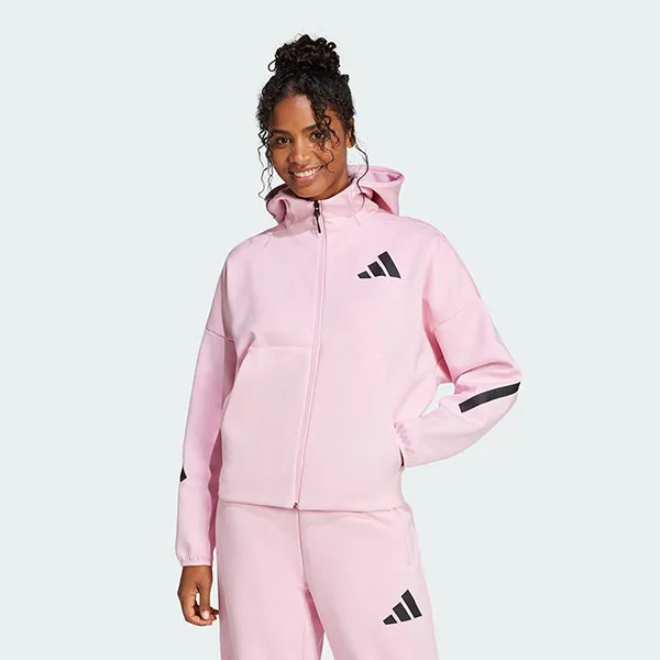 Áo Hoodie Nữ Adidas ZNE One-Way Zip-Up JC5393 Màu Hồng Size XS