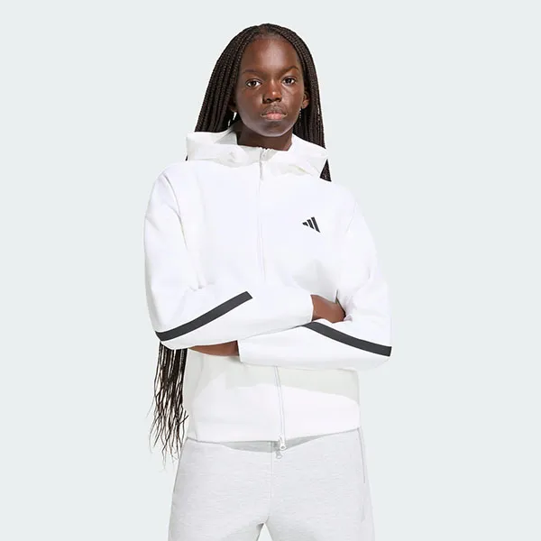 Áo Hoodie Nữ Adidas ZNE One-Way Zip-Up KF6326 Màu Trắng Size XS