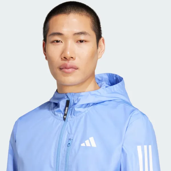 Áo Khoác Chạy Bộ Nam Adidas Own The Run Jacket JX2249 Màu Xanh Pastel Size S