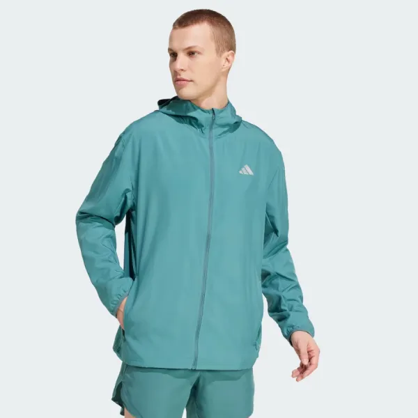 Áo Khoác Chạy Bộ Nam Adidas Run It Jacket JM5742 Màu Xanh Mòng Két Size S