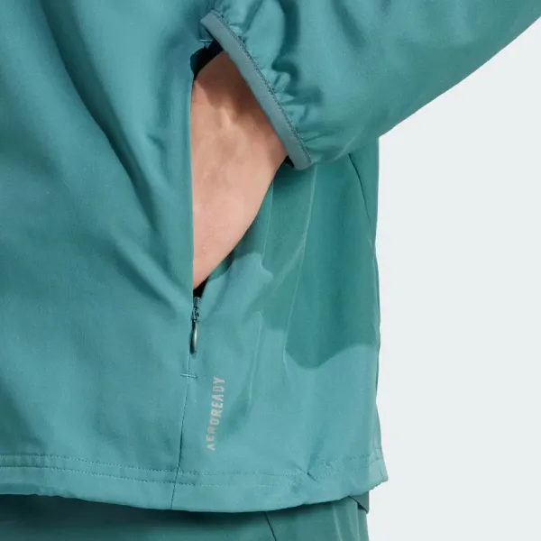Áo Khoác Chạy Bộ Nam Adidas Run It Jacket JM5742 Màu Xanh Mòng Két Size S