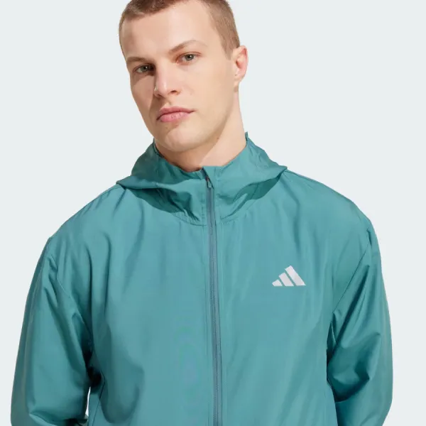 Áo Khoác Chạy Bộ Nam Adidas Run It Jacket JM5742 Màu Xanh Mòng Két Size S