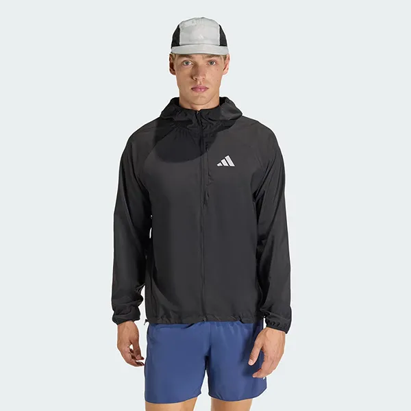 Áo Khoác Gió Nam Adidas adi365 Running Essentials Jacket JZ7782 Màu Đen Size S