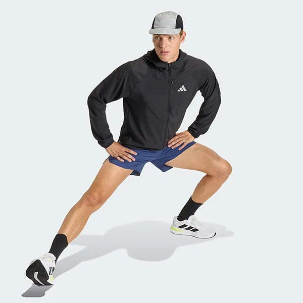 Áo Khoác Gió Nam Adidas adi365 Running Essentials Jacket JZ7782 Màu Đen Size S